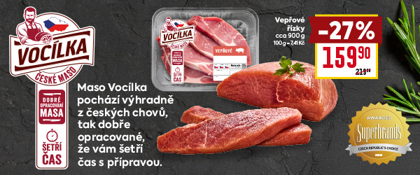 Banner: Vocílka - dokonale opracované maso