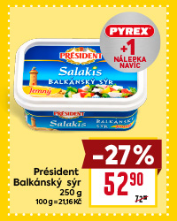 Banner Président + nálepka Pyrex®