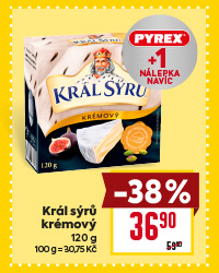 Banner: Král sýrů + nálepka Pyrex®