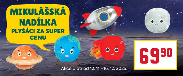 Banner: mikulášská nadílka NASA