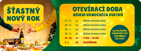 Katalog: otevírací doba během vánočních svátků