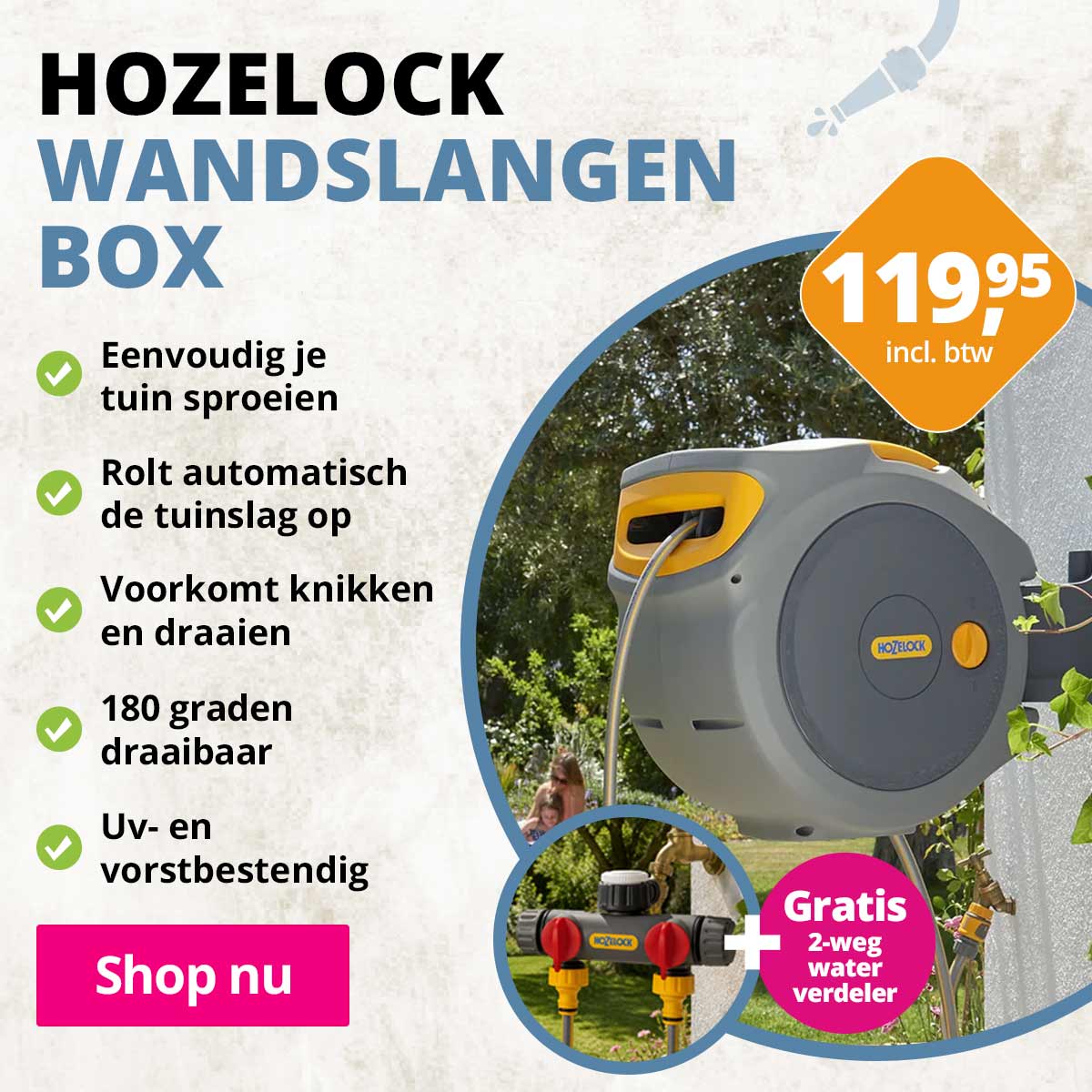 wandslangenbox hozelock