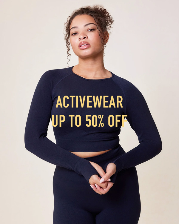 ACTIVEWEAR UP TO 50% OFF