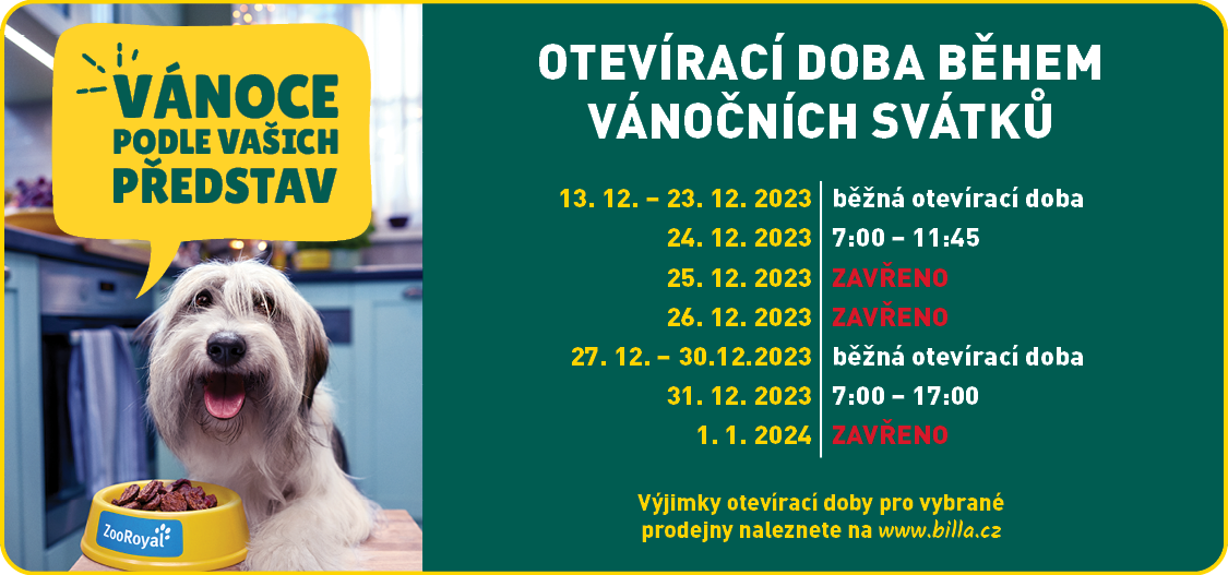 Otevírací doba během vánočních svátků