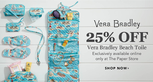 25% off Vera Bradley Beach Toile