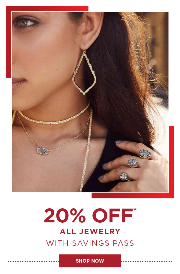 20% Off All Jewelry With Savings Pass