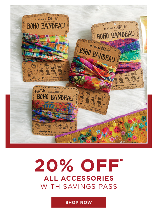 20% Off All Accessories With Savings Pass