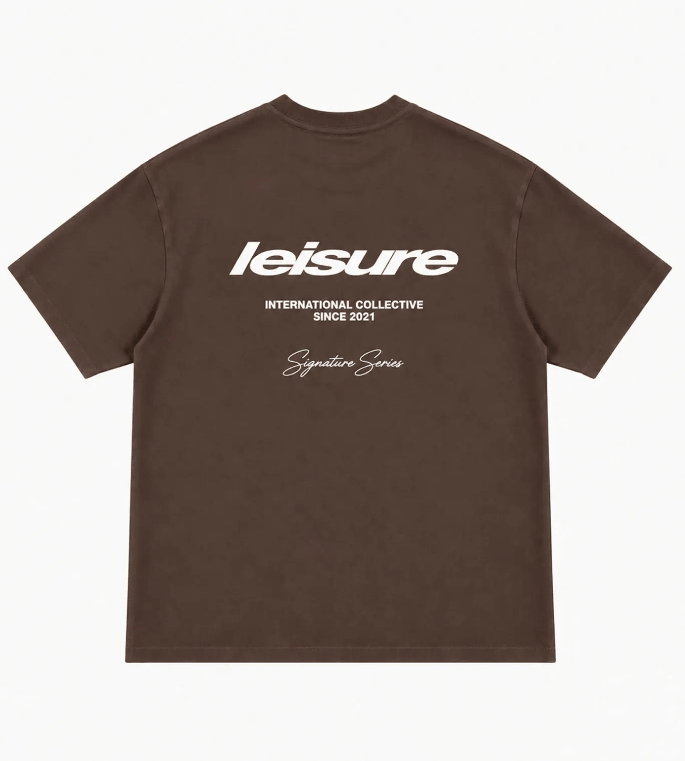 Leisure Relaxed Fit T Shirt in Espresso Brown