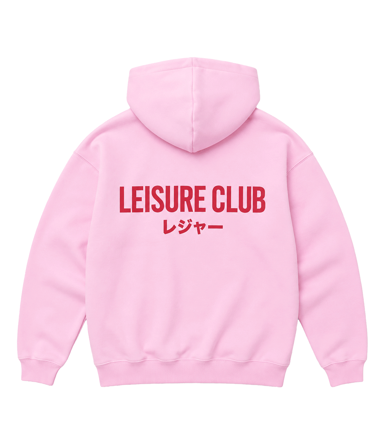 Leisure Club Puff Print Oversized Hoodie