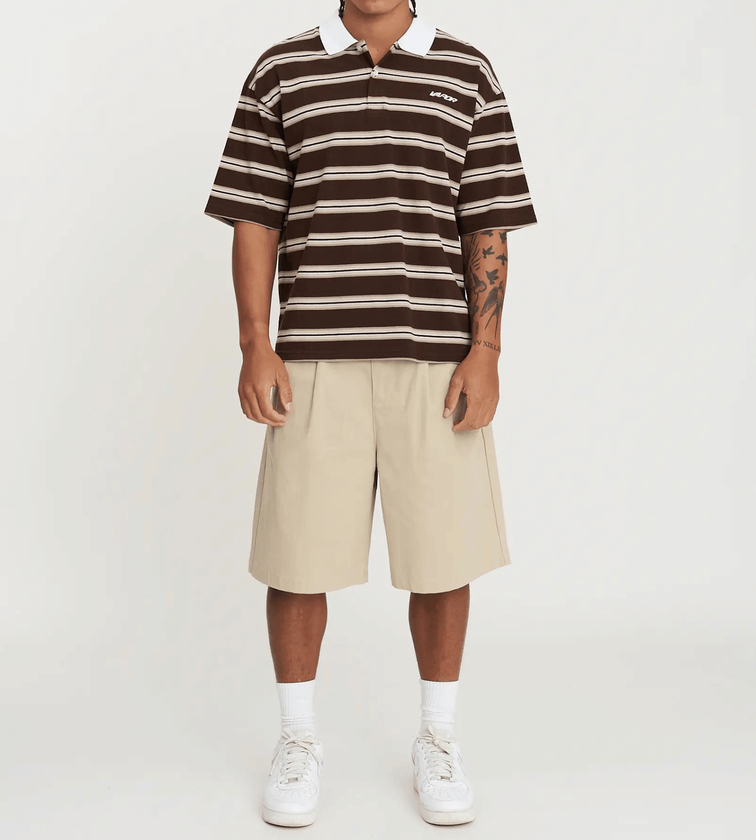 Vapor Short Sleeve Polo in Bitter Brown