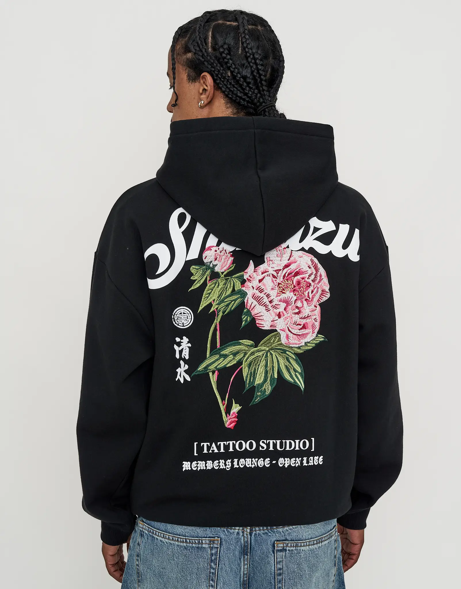 Shimizu Oversized Hoodie in Black