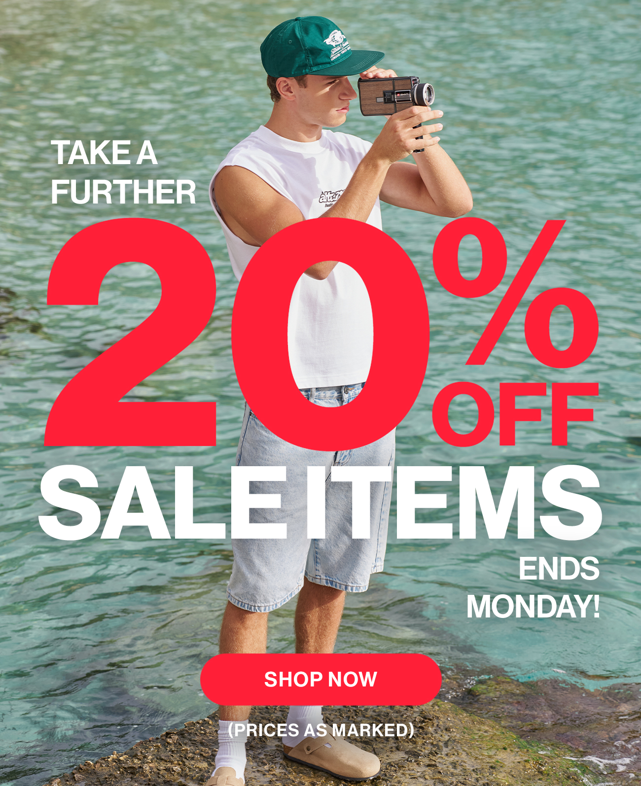 Take a further 20% off sale items - ends Monday!