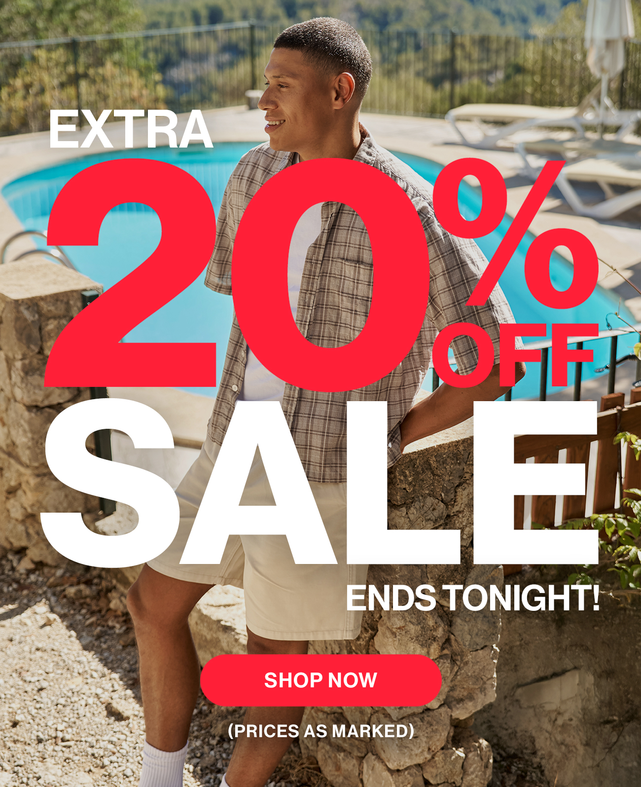 Extra 20% off sale ends tonight!