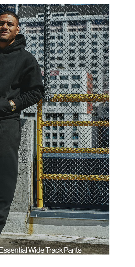 Oversized Heavyweight Plain Hoodie in Black