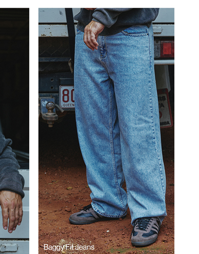 Baggy Fit Jeans in Blue