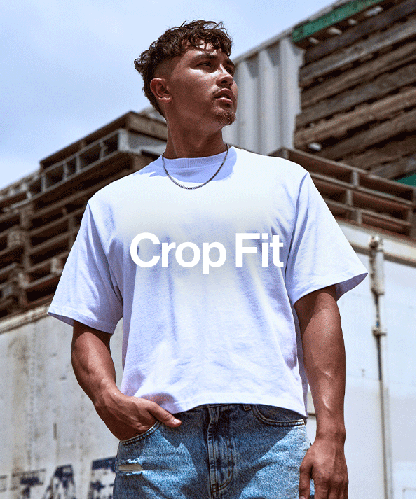 Cropped Relaxed Fit T Shirt in White