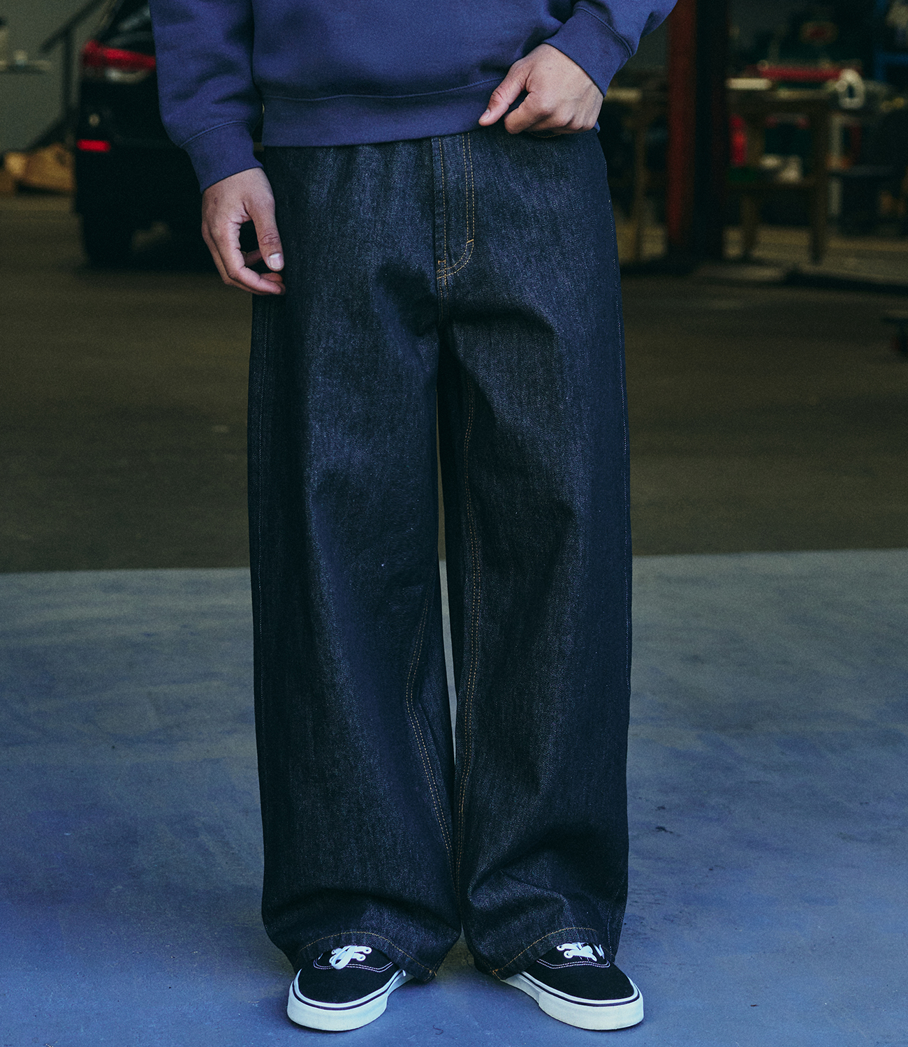 New Wash: XL Baggy Jeans Dark Raw