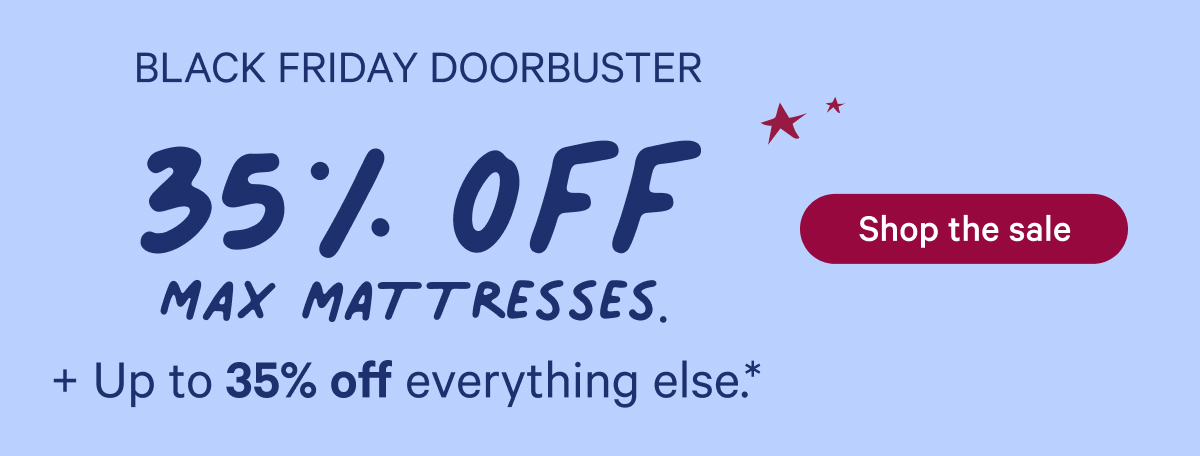 35% off max mattresses
