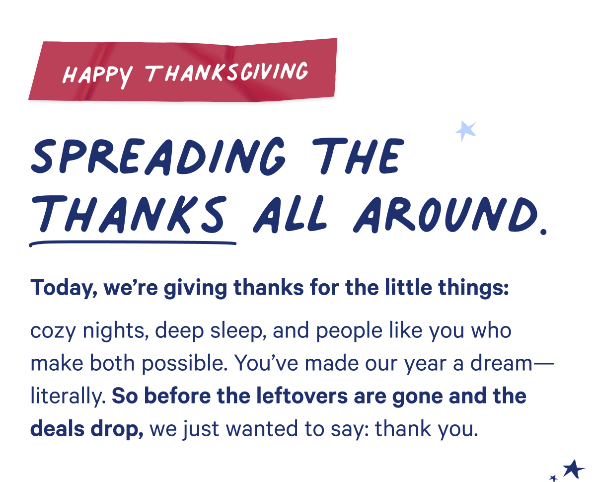 Spreading the thanks all around