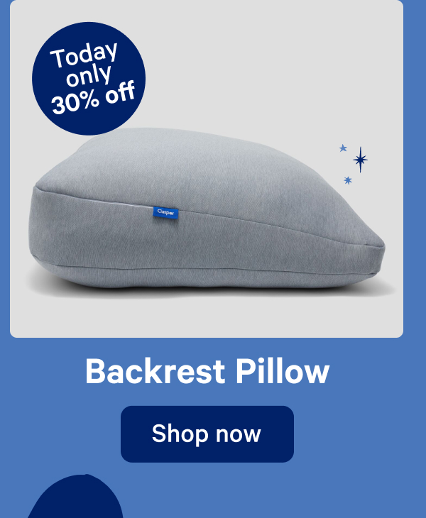 Backrest Pillow; Today only 30% off