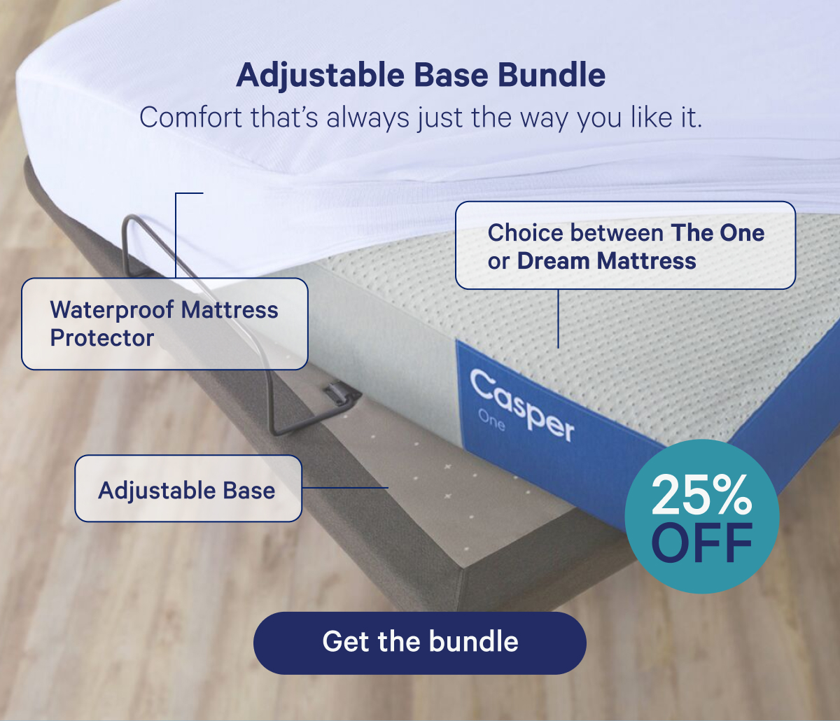 Adjustable Base Bundle; Comfort that's always just the way you like it.