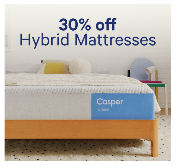 30% off hybrid mattresses