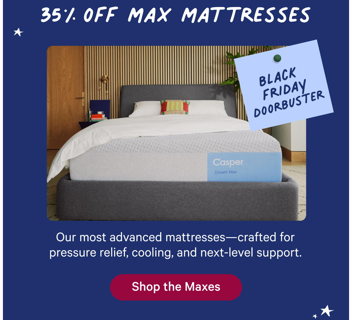 35% off Max Mattresses