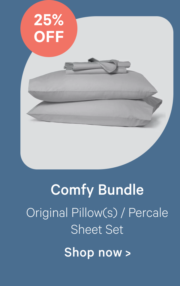 Comfy Bundle; Original Pillow(s) / Percale Sheet Set