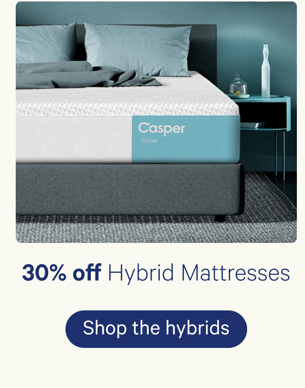 30% off Hybrid Mattresses