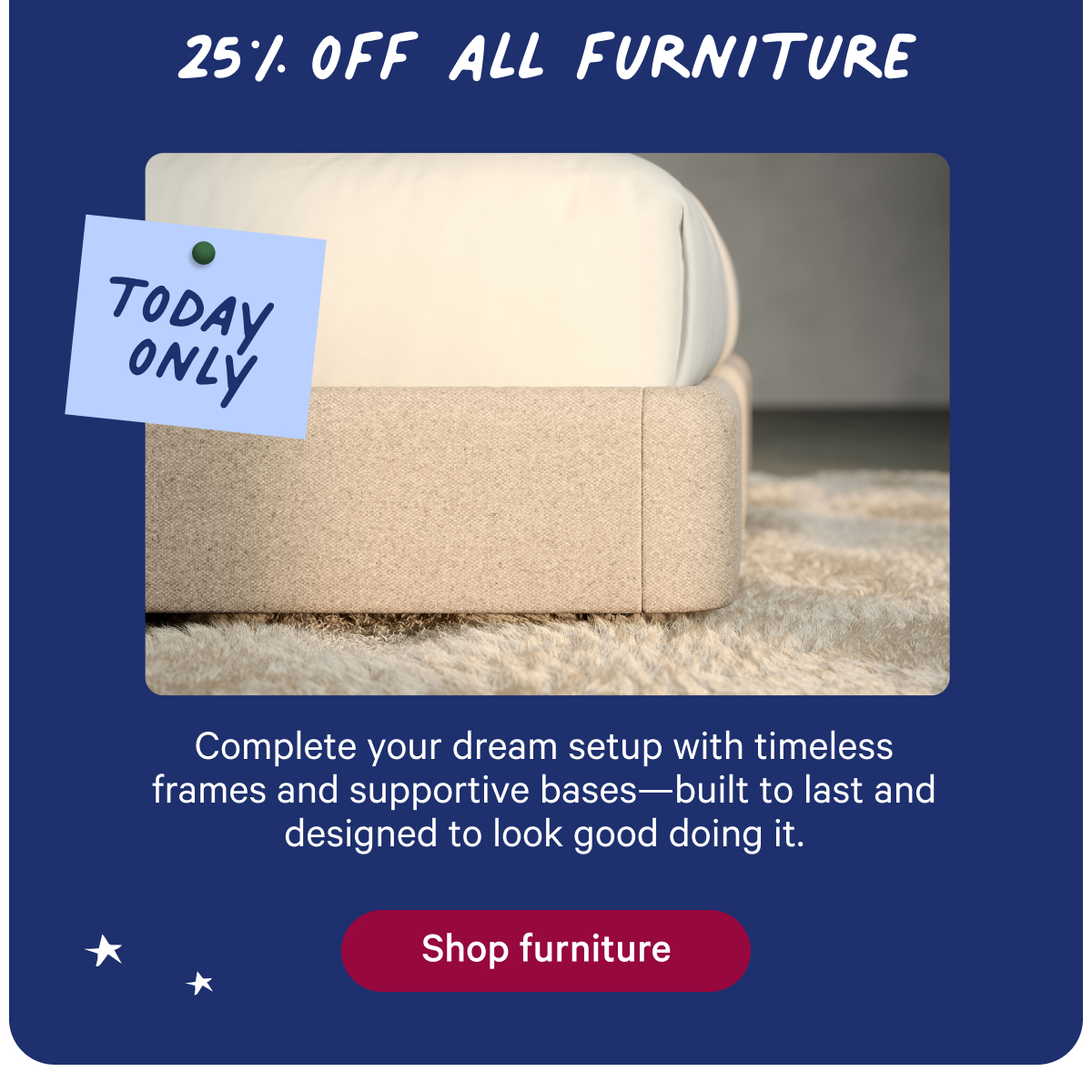25% off all furniture