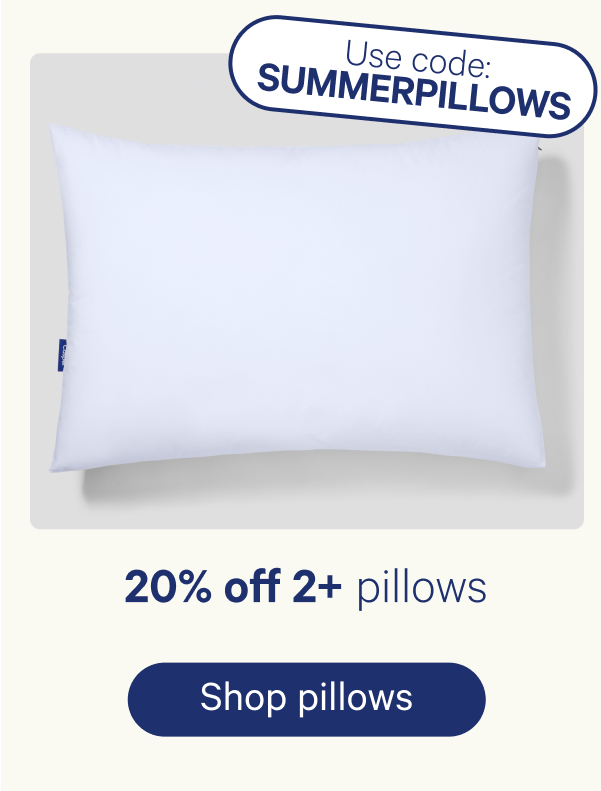 20% off 2+ pillows with code: SUMMERPILLOWS