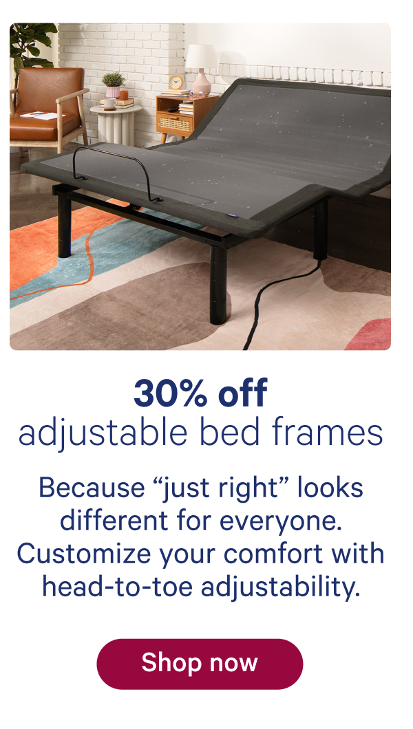 30% off adjustable bed frames