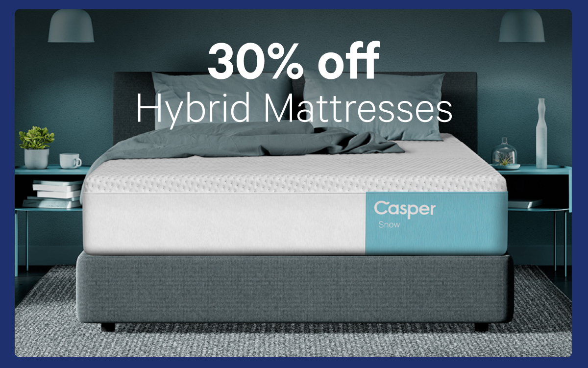 30% off Hybrid Mattresses