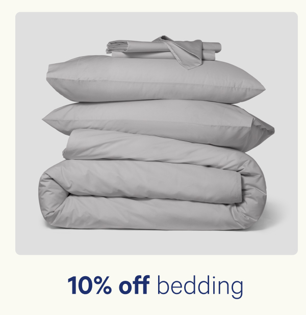 10% off bedding