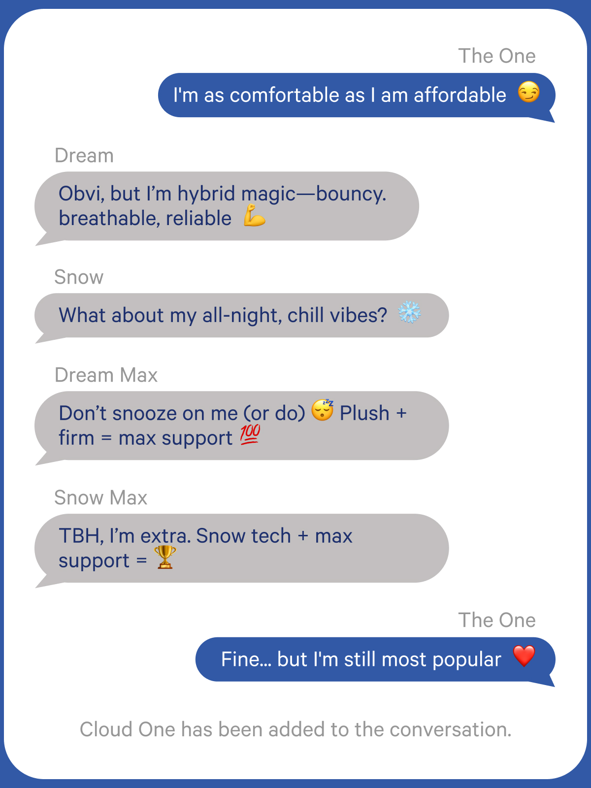 Mattress text exchange