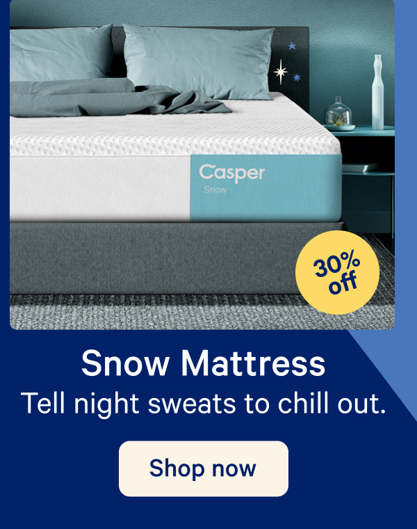 Snow Mattress; Tell night sweats to chill out.