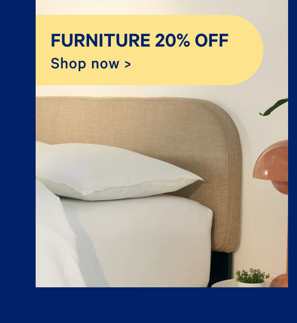 Furniture 20% off