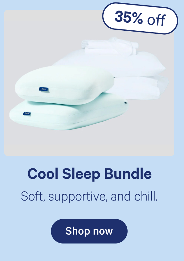 Cool Sleep Bundle; Soft, supportive, and chill.