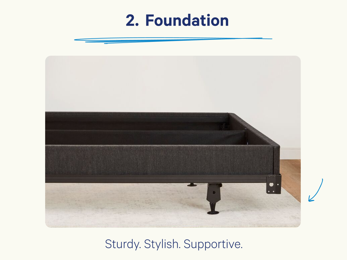 2. Foundation; Sturdy. Stylish. Supportive.