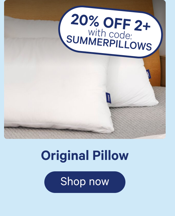 Original Pillow; 20% off 2+ with code: summerpillows