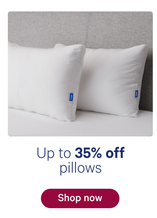Up to 35% off pillows