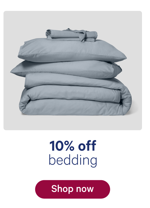 10% off bedding