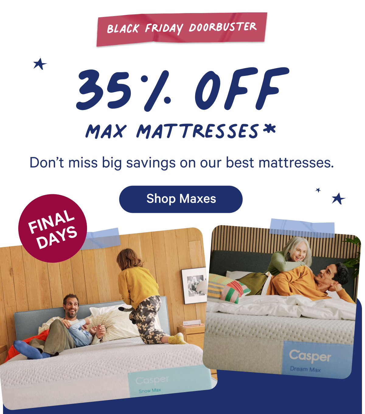 35% off Max Mattresses