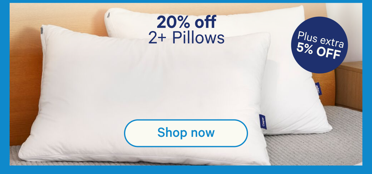 20% off 2+ Pillows