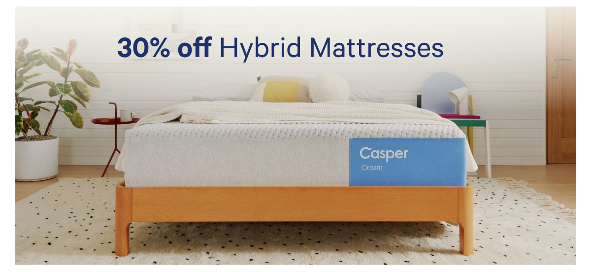 30% off Hybrid Mattresses