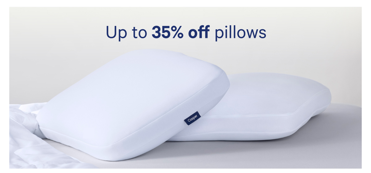 Up to 35% off pillows