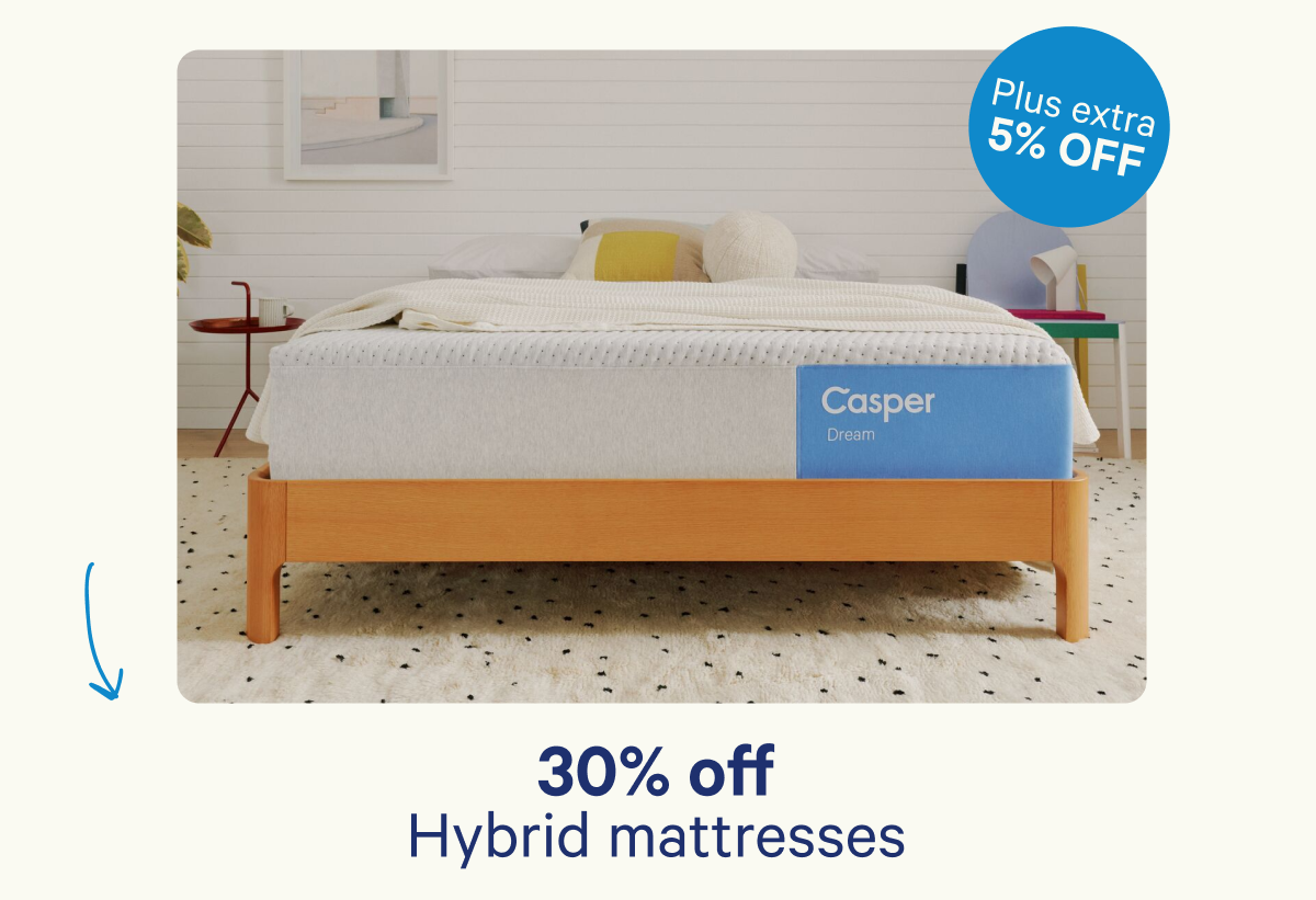 30% off Hybrid Mattresses