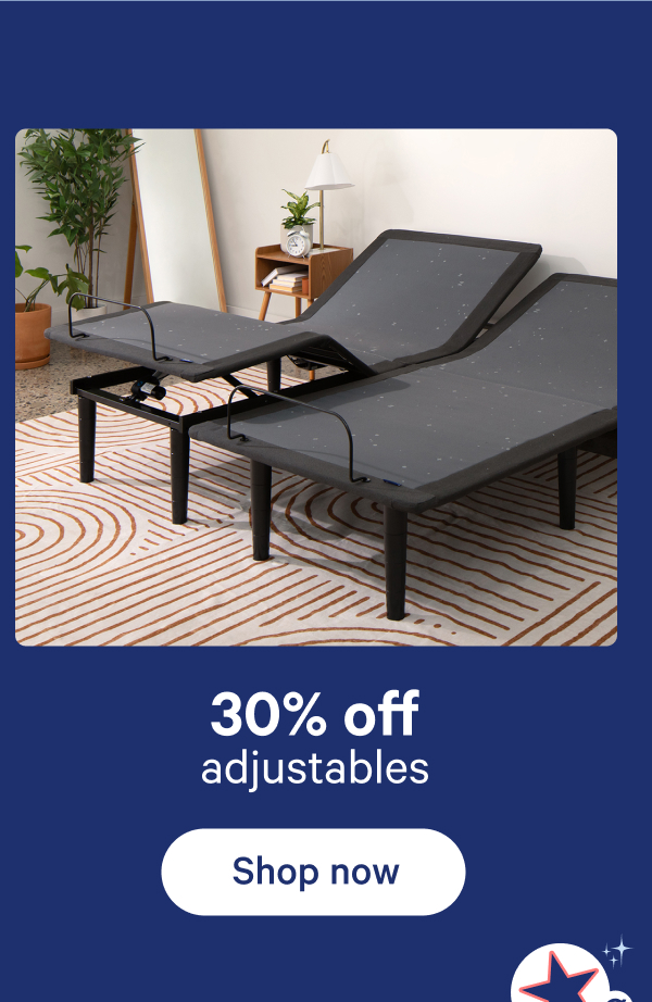30% off adjustables