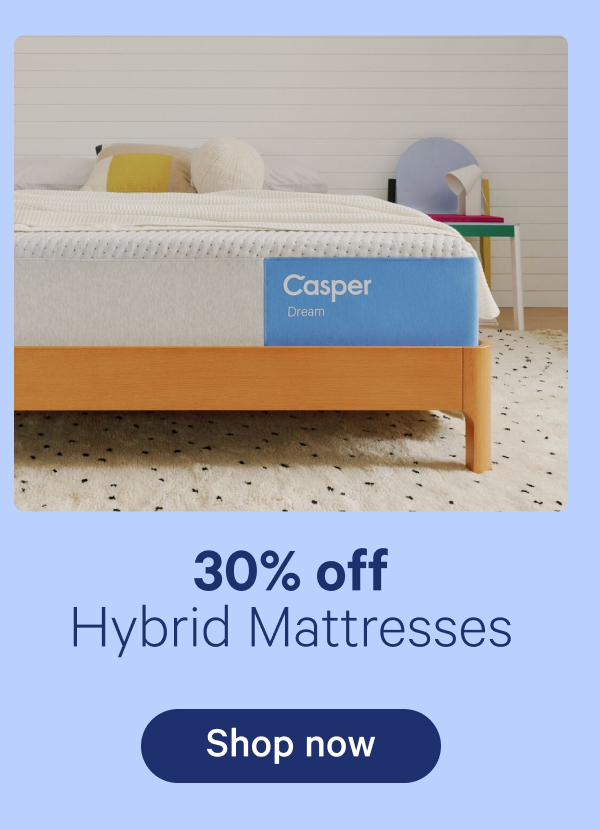 30% off Hybrid Mattresses