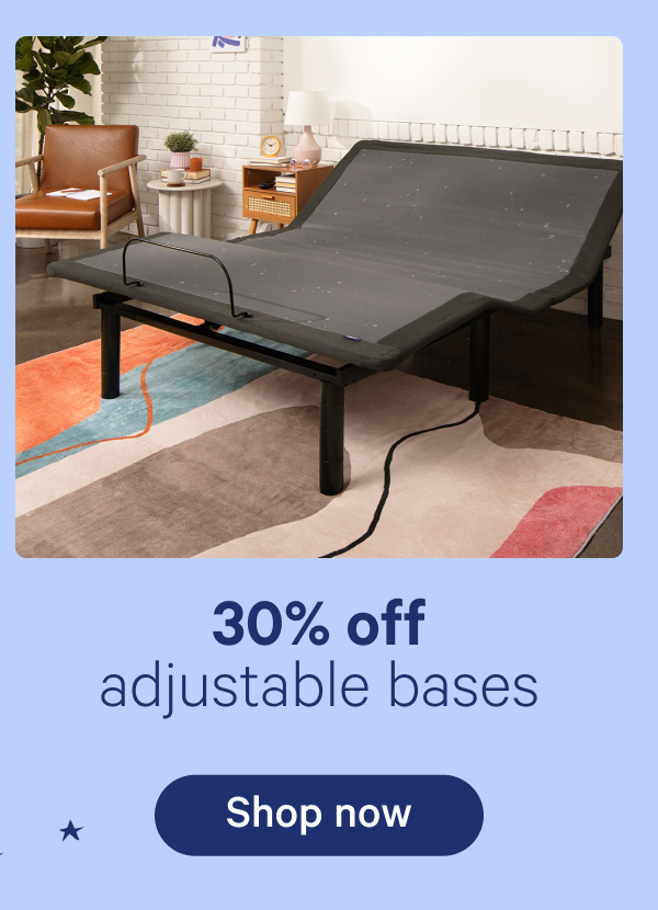 30% off adjustable bases
